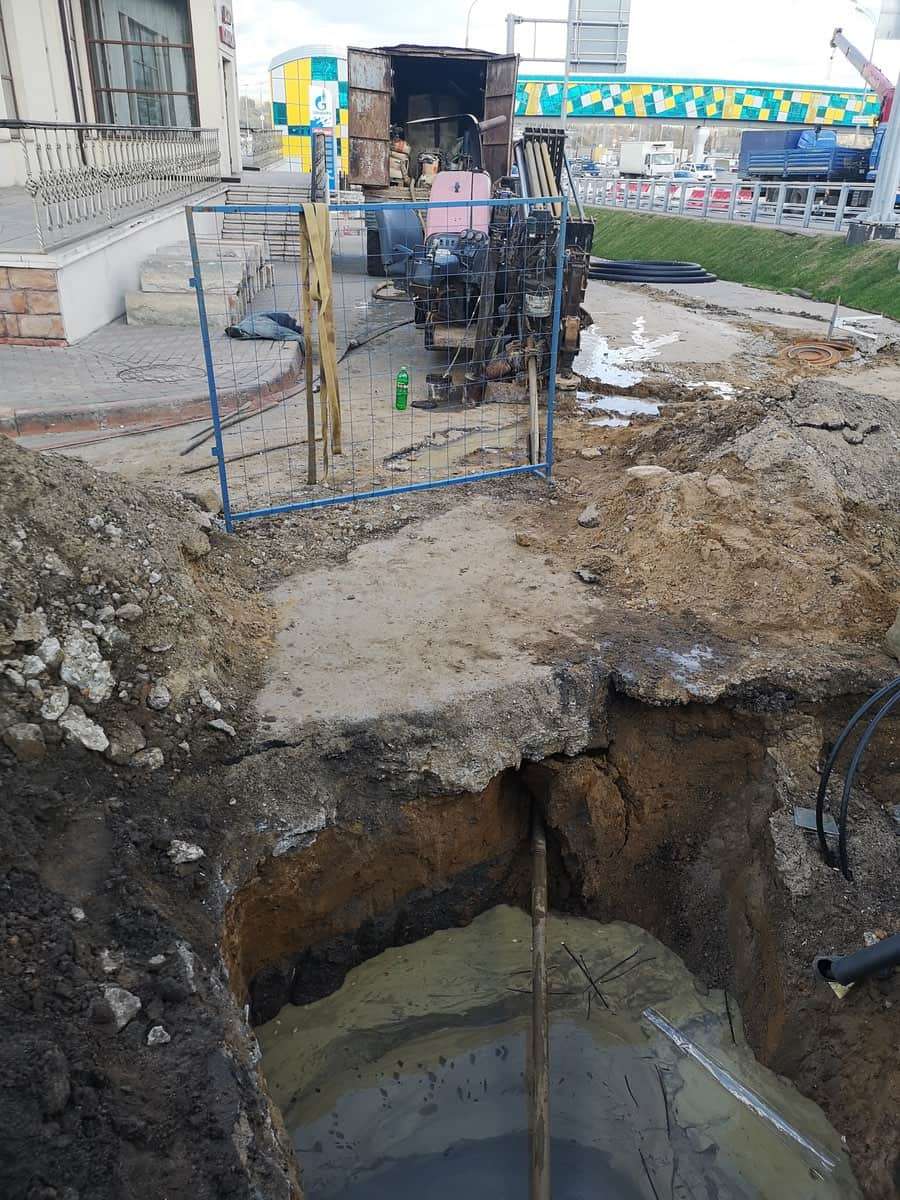 горизонтально направленное бурение, проколы под дорогой